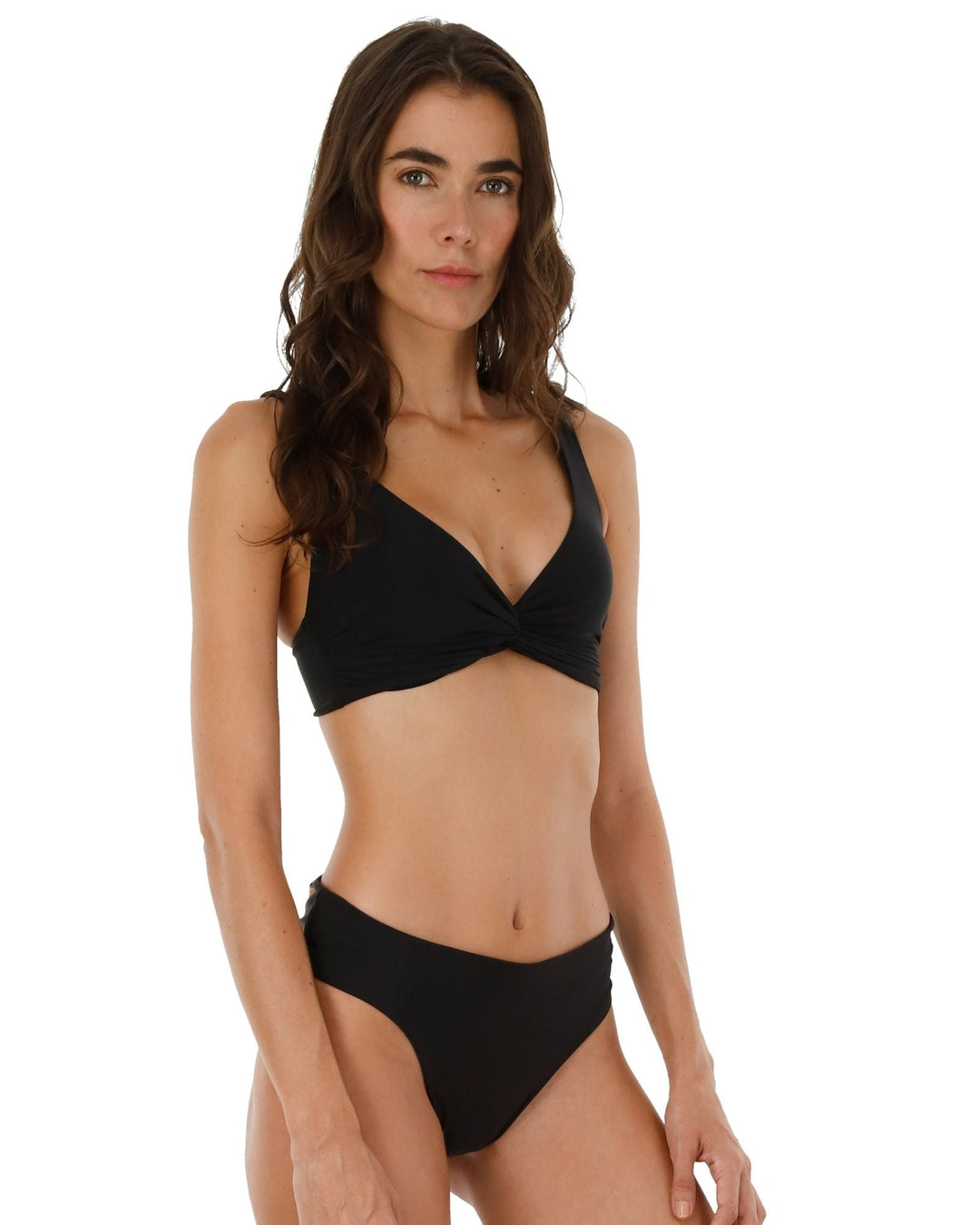 Black Knotty Top-Malai Swimwear-Gone Bananas Beachwear