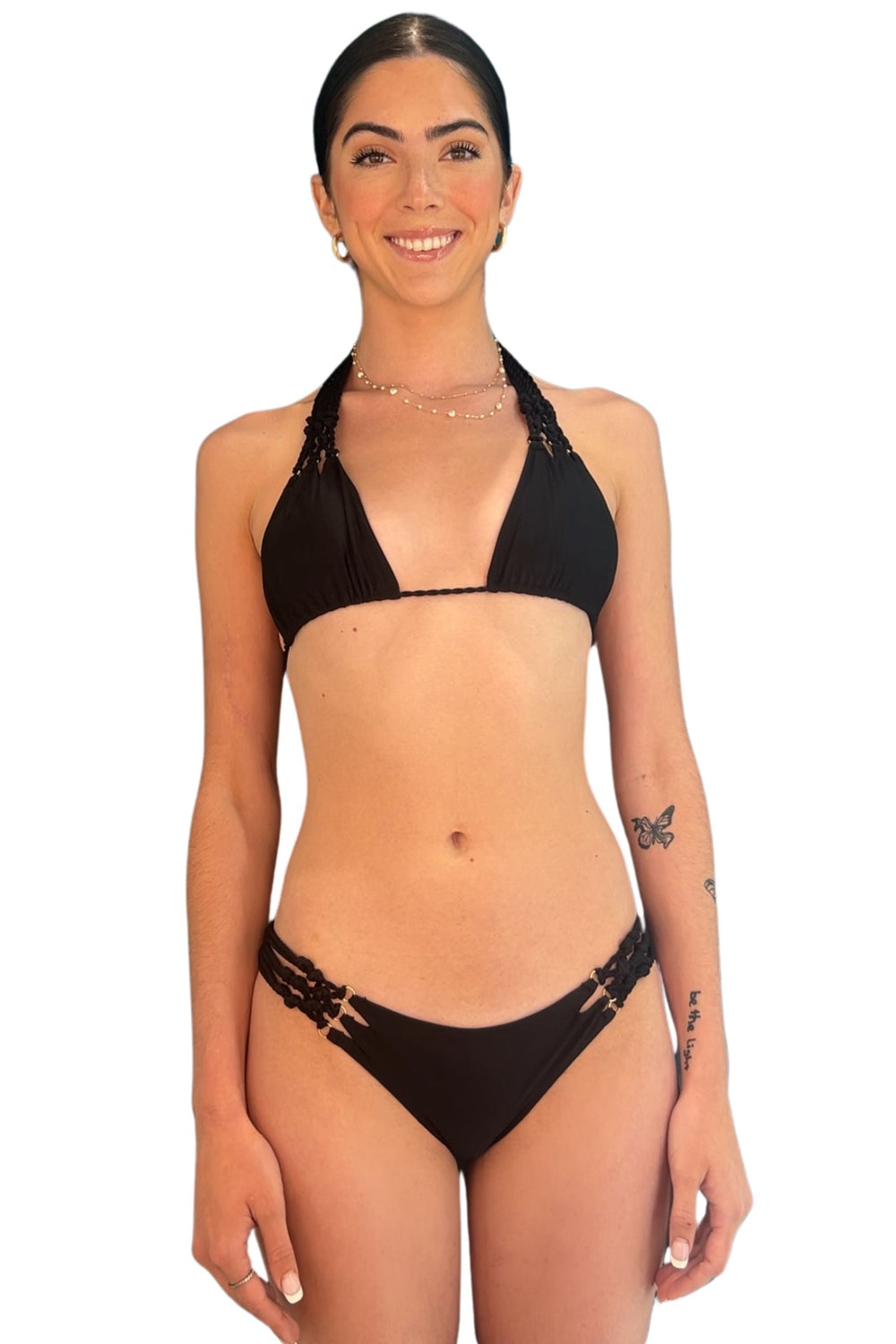 Black Marrakesh Bikini Bottom-Despi-Gone Bananas Beachwear