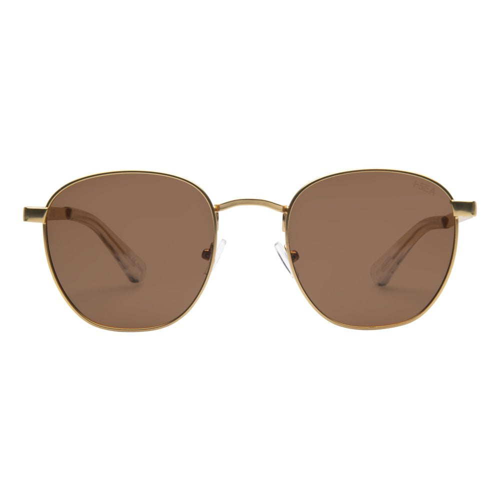 Gold/Grown Polarized Cooper Sunglasses-I-SEA Sunglasses-Gone Bananas Beachwear