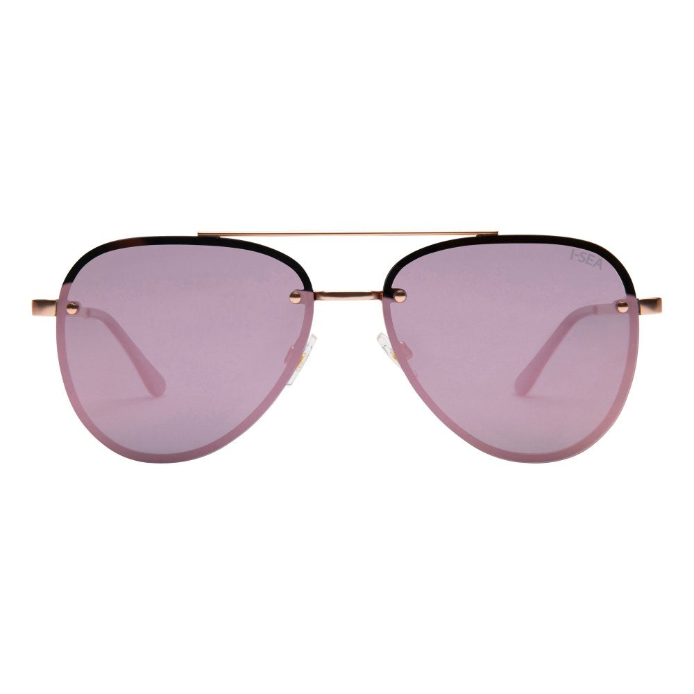 Rose Gold Polarized River Sunglasses-I-SEA Sunglasses-Gone Bananas Beachwear