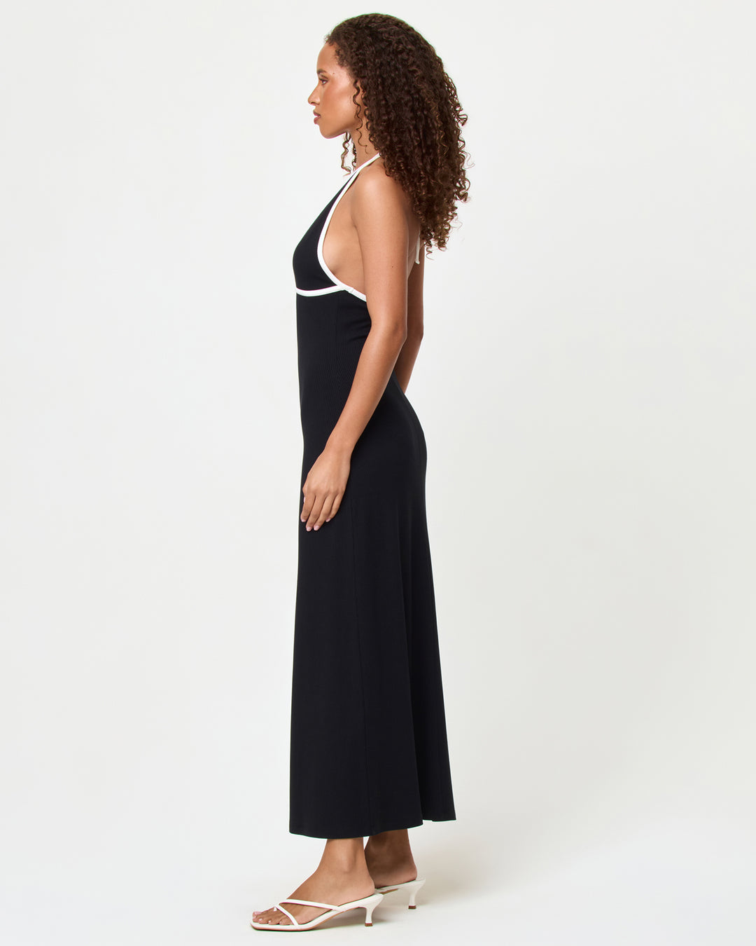 Black/Cream Sayge Maxi Dress