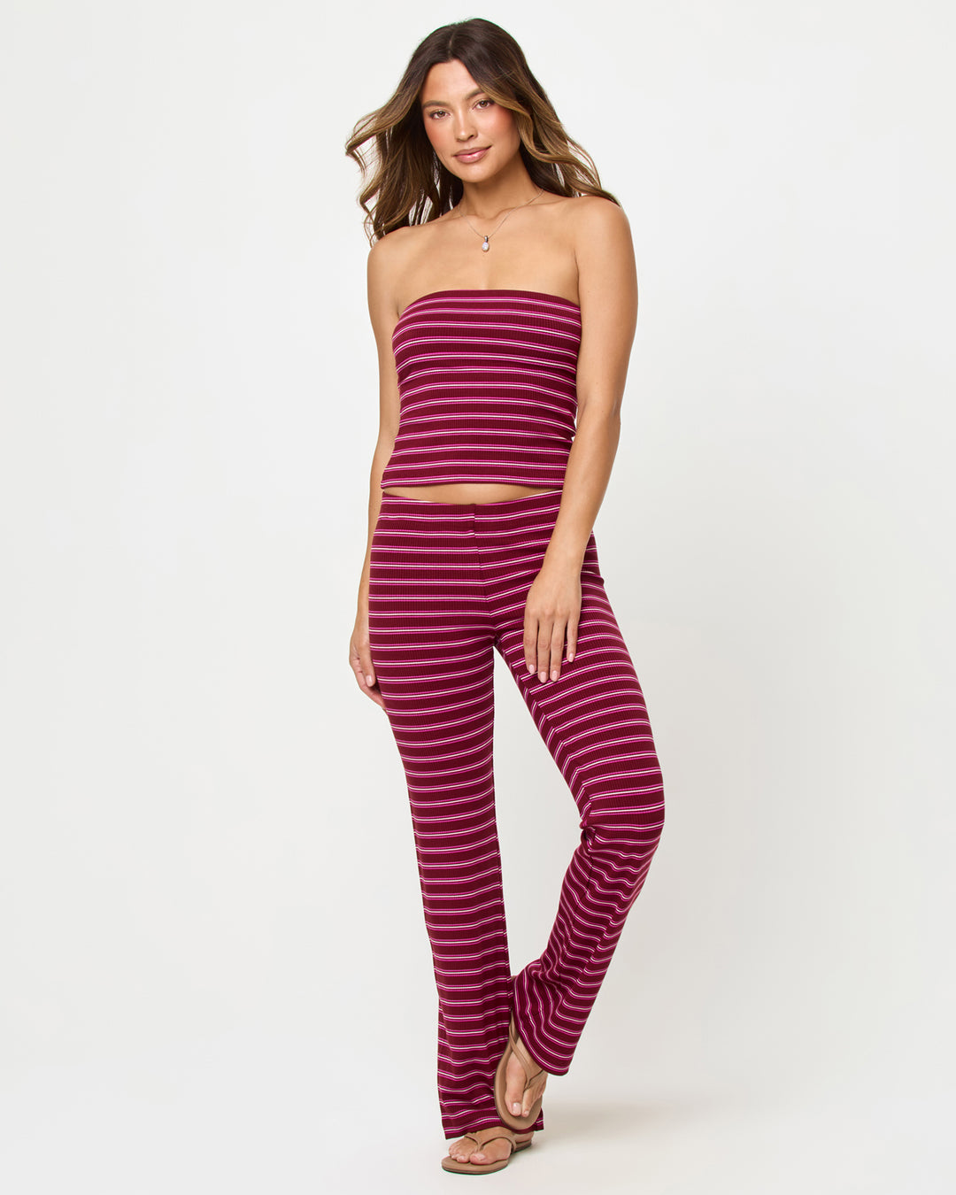 Sipping Sangria Stripe Zinnia Pant