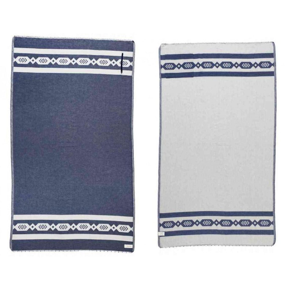 Acapulco Organic Turkish Towel with Zipper Pocket-Bersuse Towels-Gone Bananas Beachwear