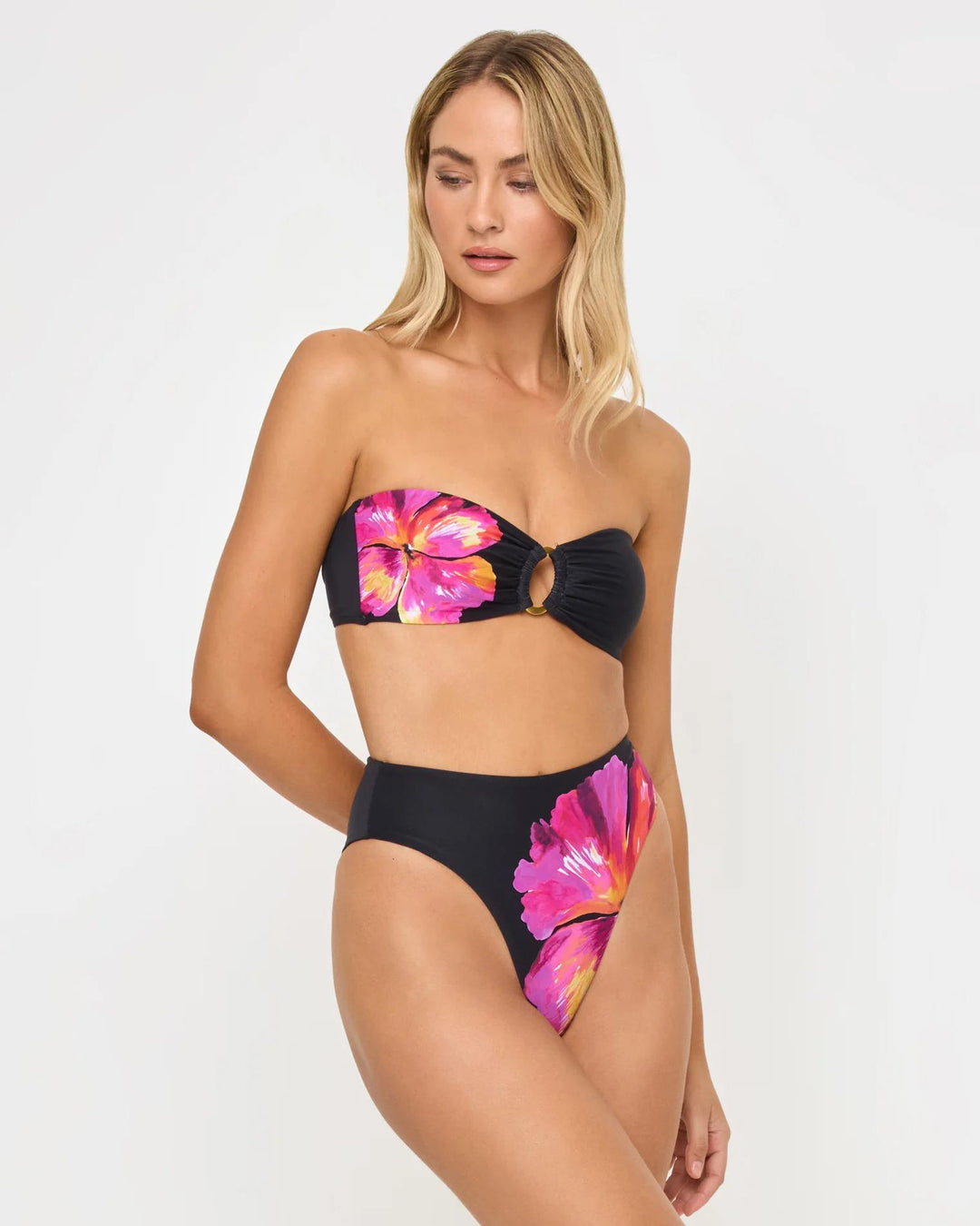 After Midnight Hibiscus Jasper Top-LSpace-Gone Bananas Beachwear