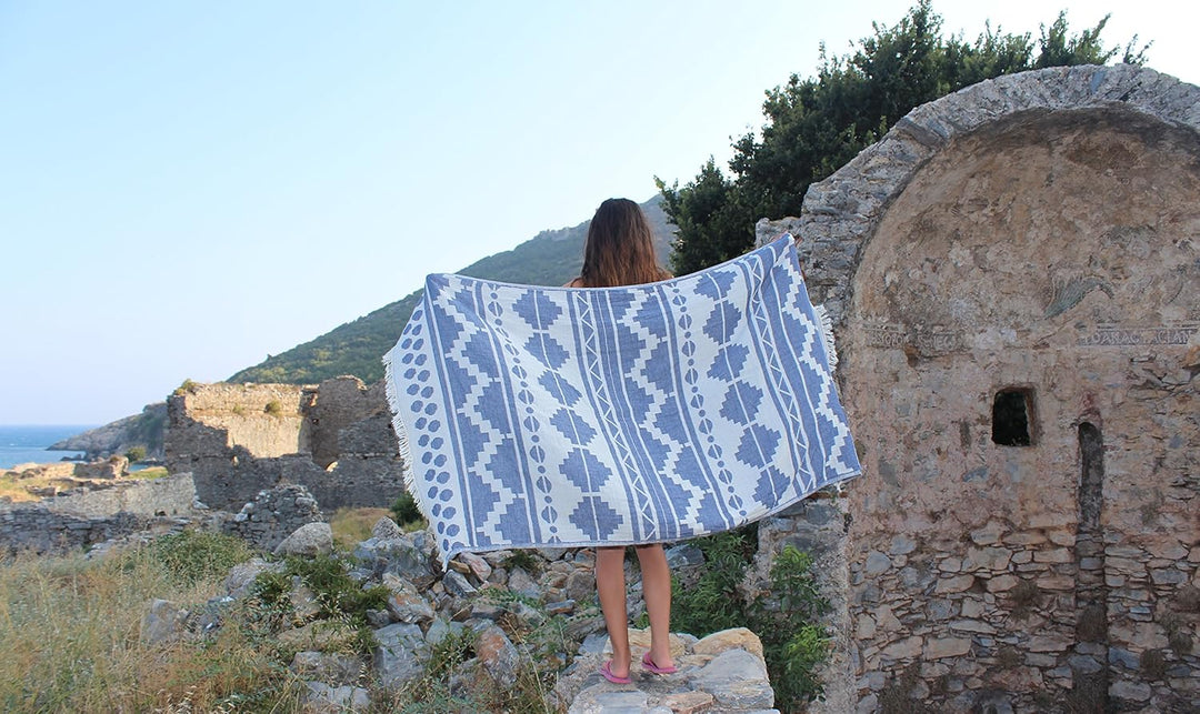 Baja Dual-Layer Turkish Towel-Bersuse Towels-Gone Bananas Beachwear