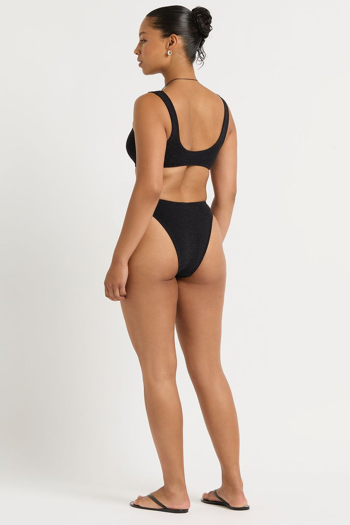 Black Malibu 2.0 Crop Top-BOUND by Bond-Eye-Gone Bananas Beachwear