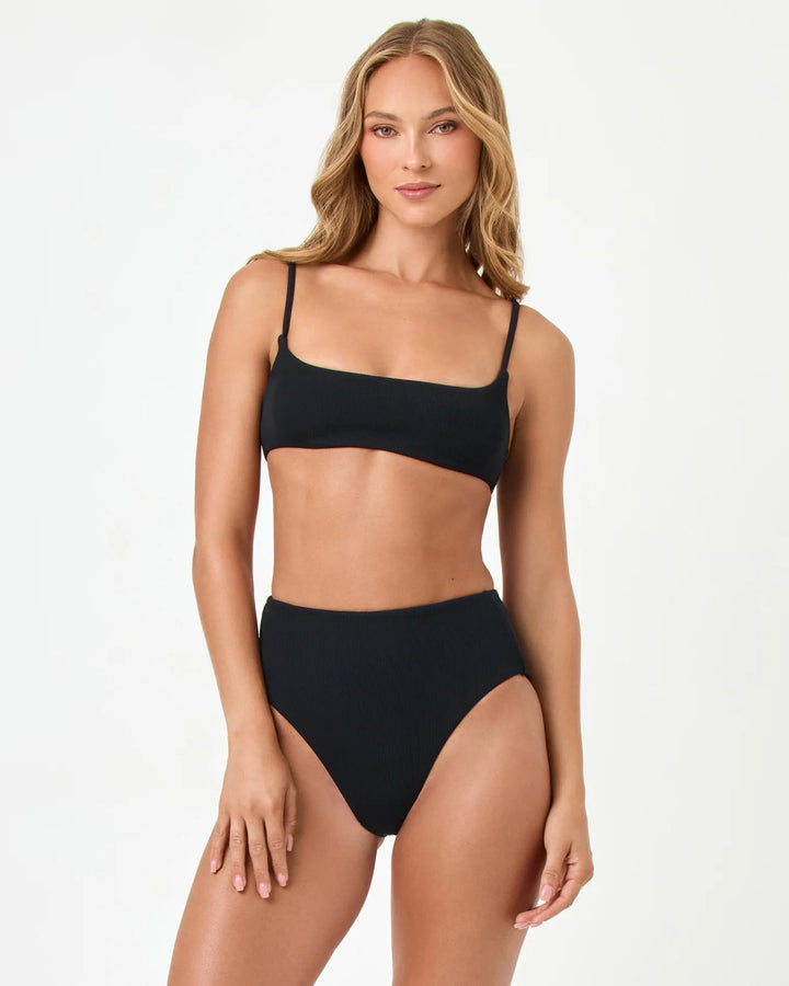 Black Presely Top-LSpace-Gone Bananas Beachwear