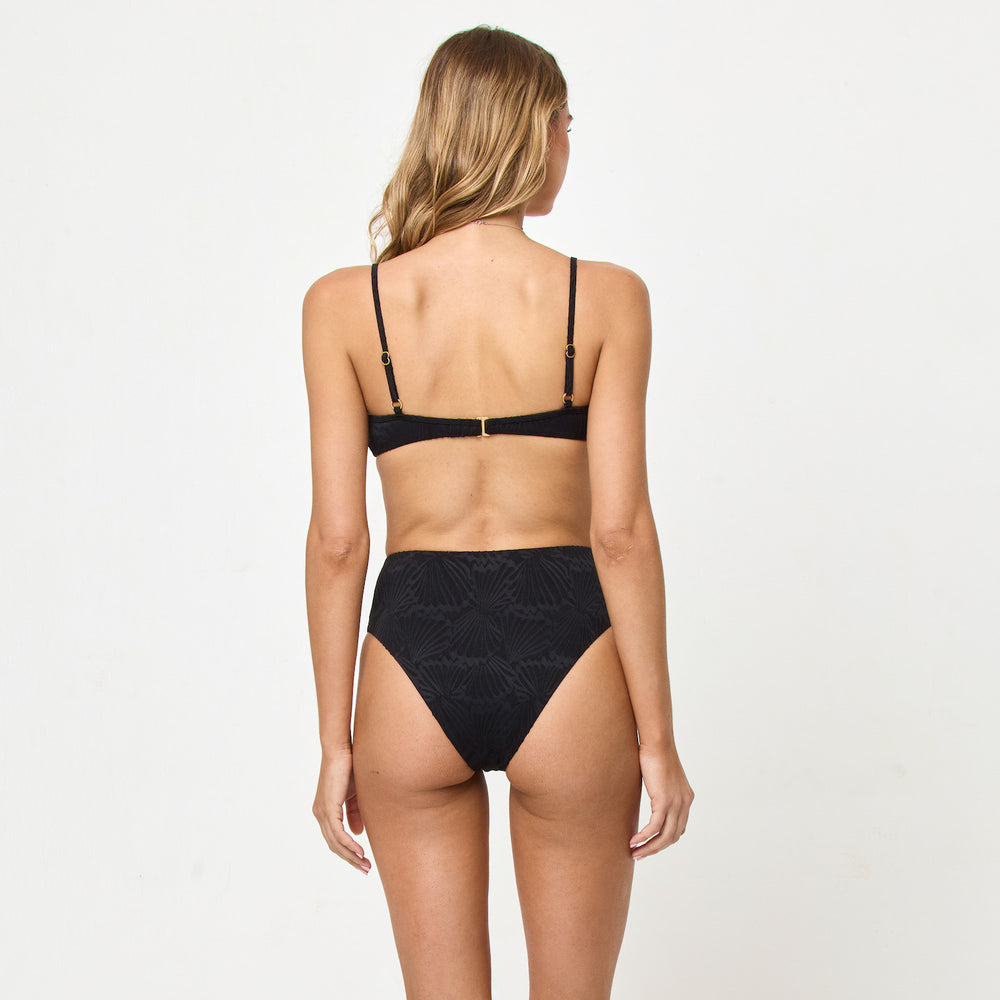 Black Shellpress Peyton Top-LSpace-Gone Bananas Beachwear