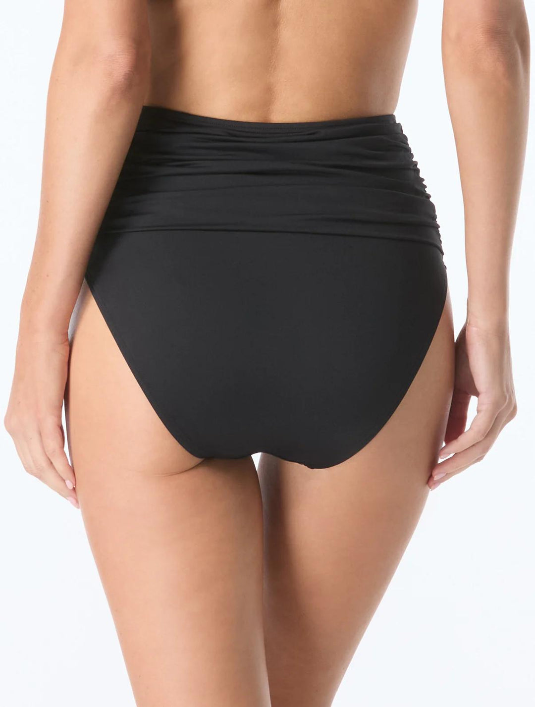 Black Shirred High Bottom-Kate Spade-Gone Bananas Beachwear