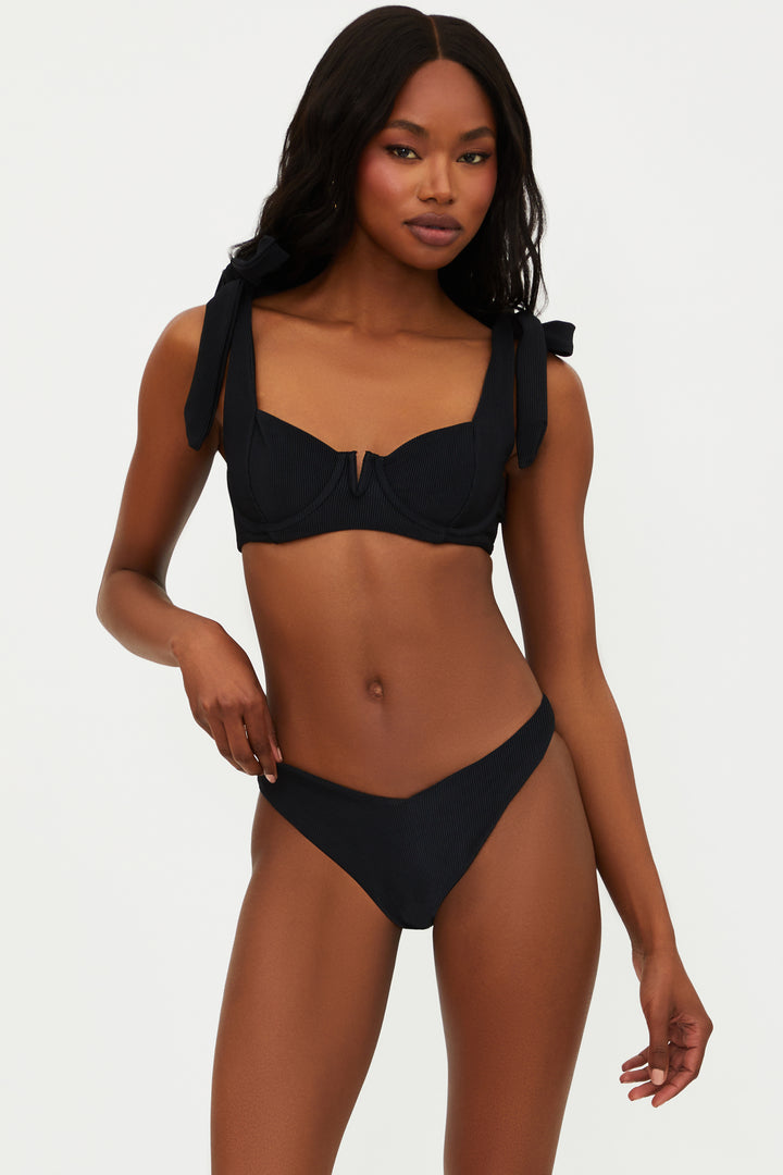 Black Vanessa Bottom-Beach Riot-Gone Bananas Beachwear