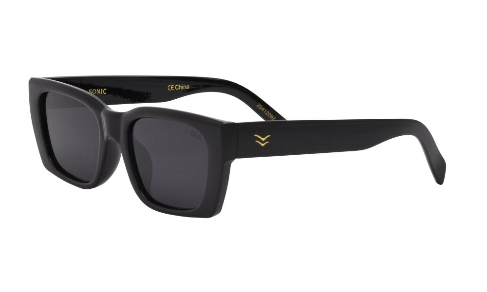 Black/Smoke Polarized Sonic Sunglasses-I-SEA Sunglasses-Gone Bananas Beachwear