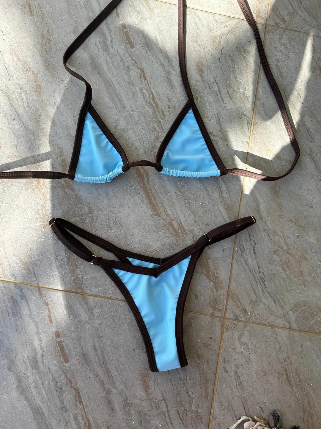 Blue Cacao Luna Top-Cosmic Palms-Gone Bananas Beachwear