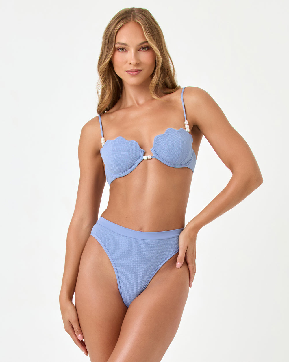 Chambray Frenchi Bitsy Bottom-LSpace-Gone Bananas Beachwear