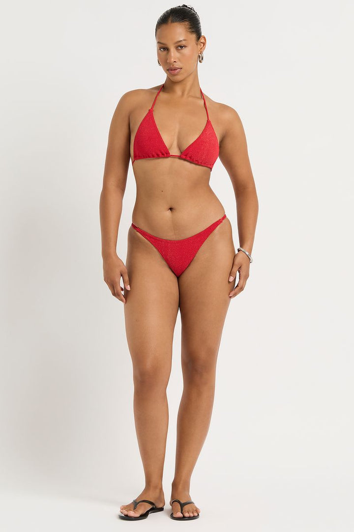Cherry Lurex Micro Ingrid Tri-BOUND by Bond-Eye-Gone Bananas Beachwear
