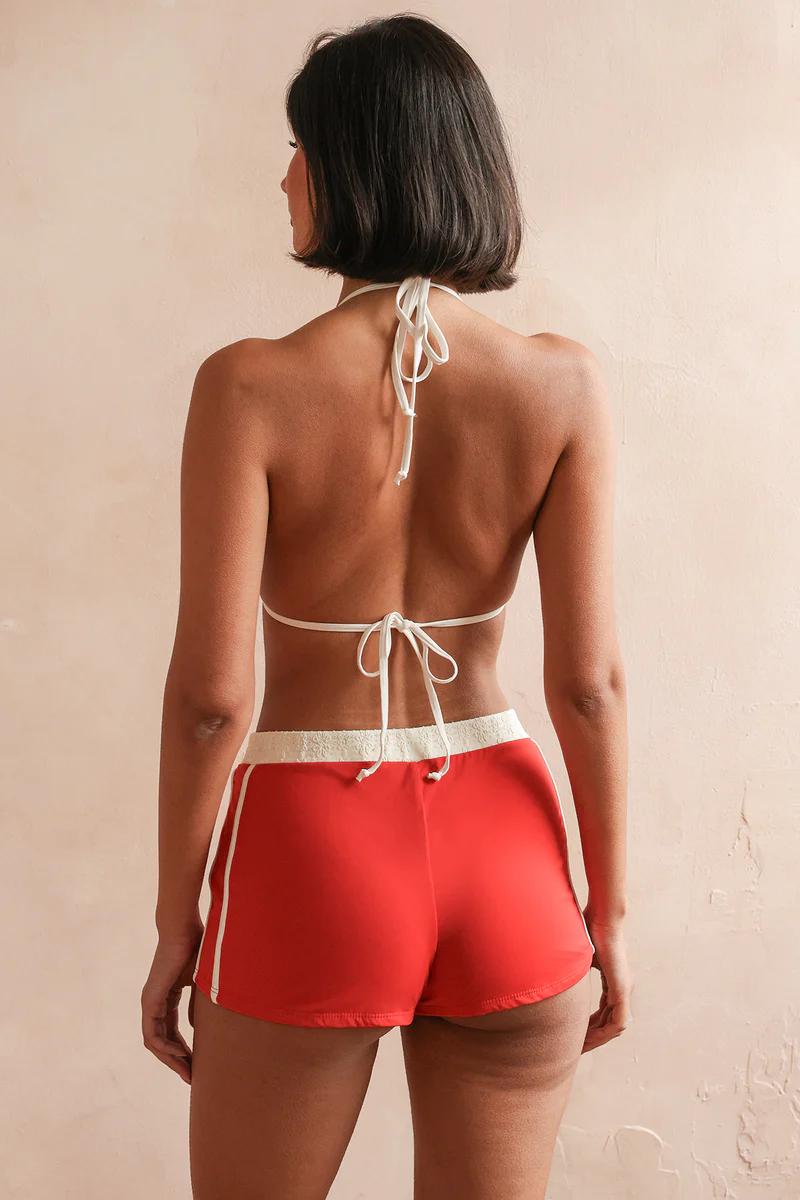 Cherry Red Chez Black Shorts-Dippin' Daisy's-Gone Bananas Beachwear