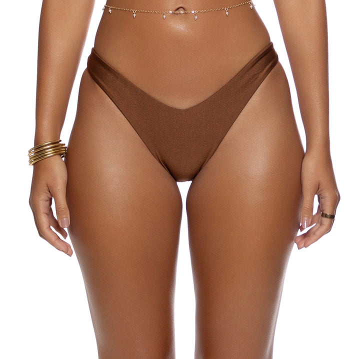 Cosita Buena Brown High Leg Brazilian Bottom-Luli Fama-Gone Bananas Beachwear