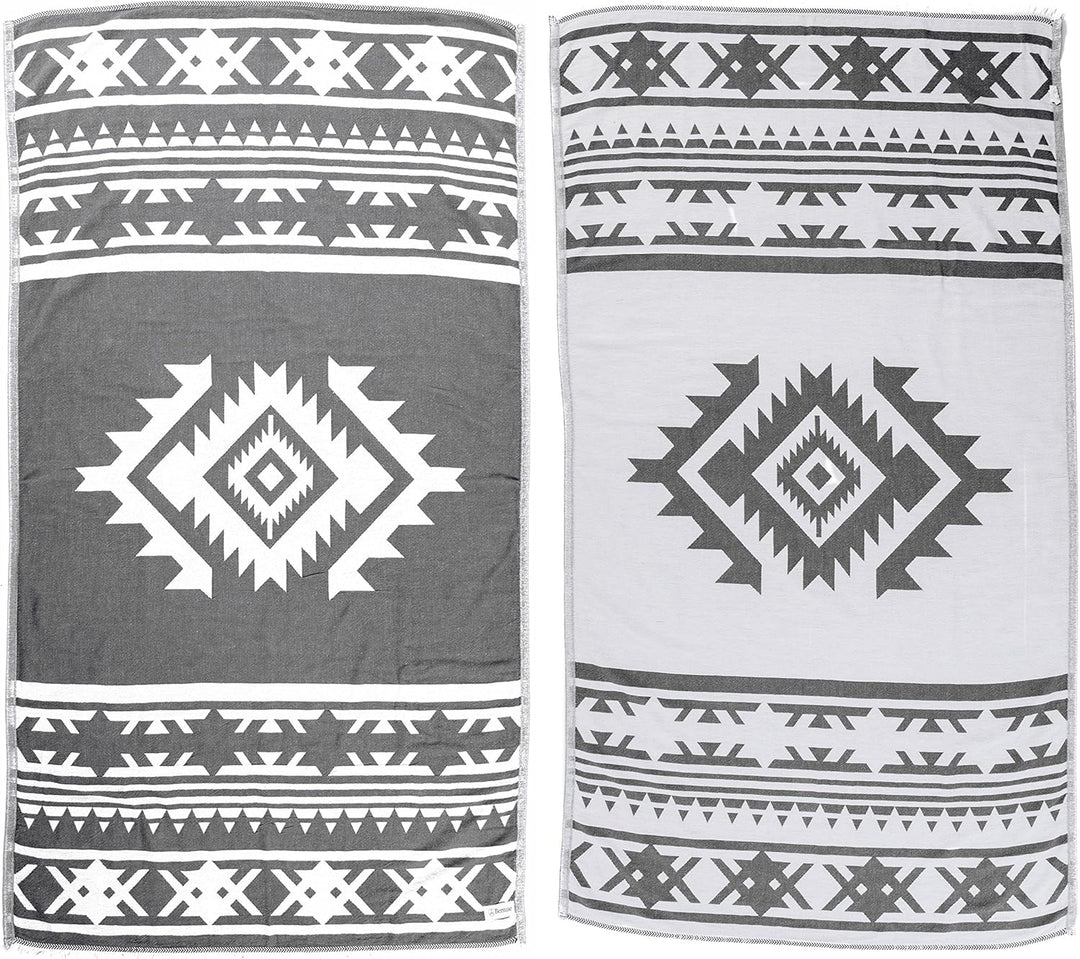Cozumel Dual-Layer Turkish Towel-Bersuse Towels-Gone Bananas Beachwear