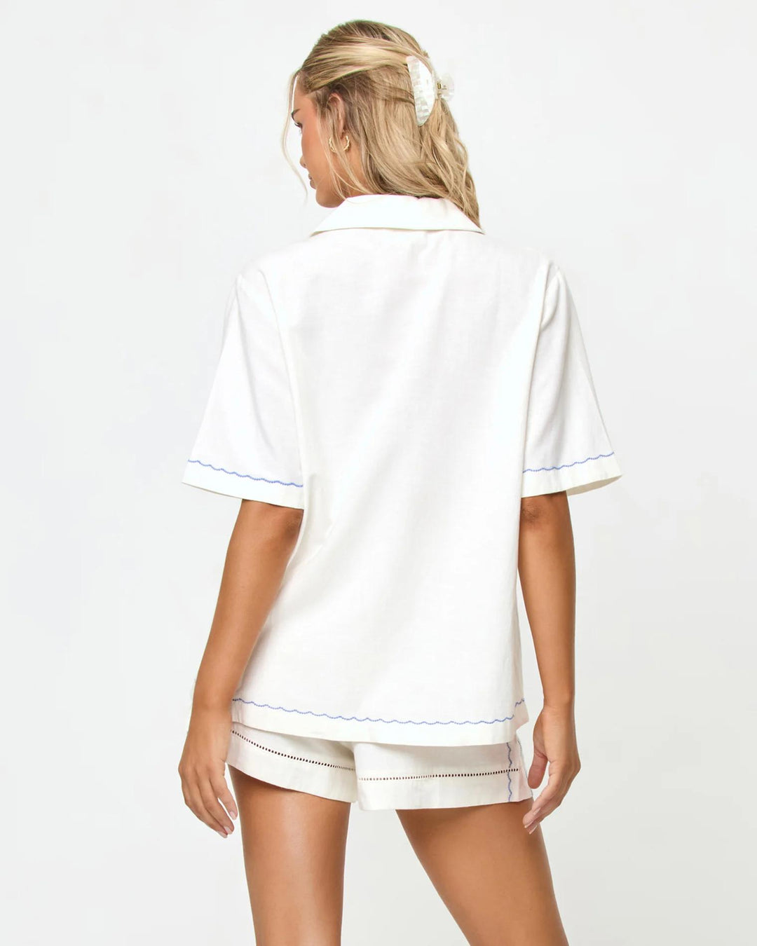 Cream La Mer Short-LSpace-Gone Bananas Beachwear
