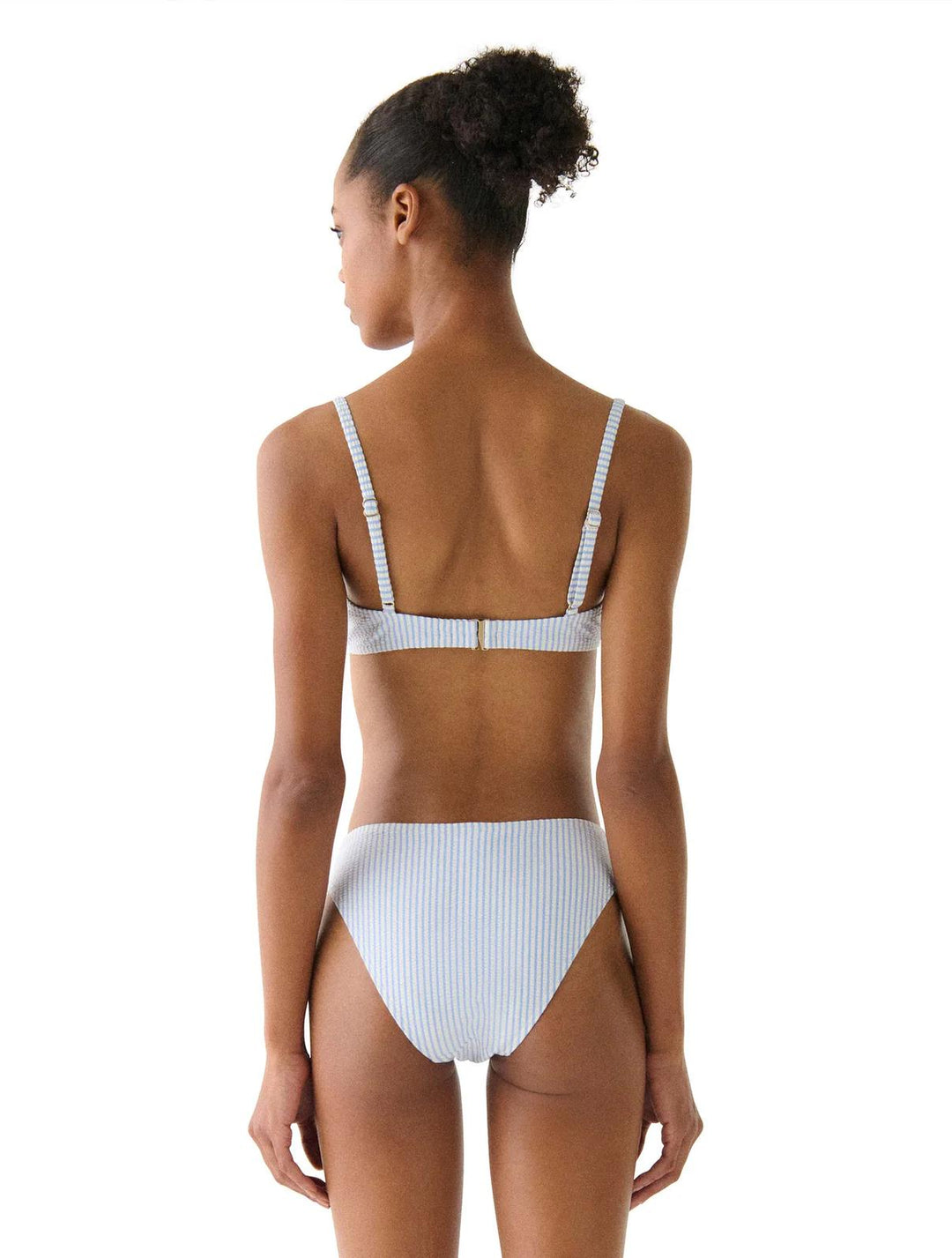 Diamond Blue Seamed Underwire Bra Top-Kate Spade-Gone Bananas Beachwear