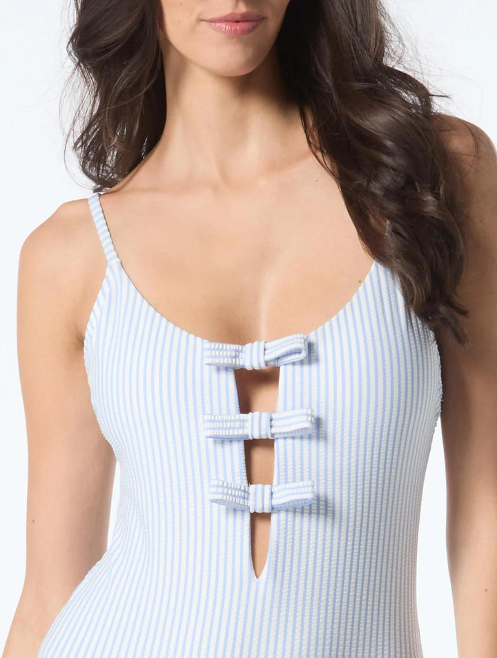 Diamond Blue Triple Tie One Piece-Kate Spade-Gone Bananas Beachwear