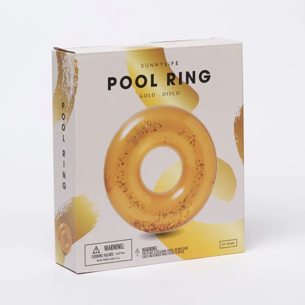 Disco Gold Pool Ring-SUNNYLiFE-Gone Bananas Beachwear