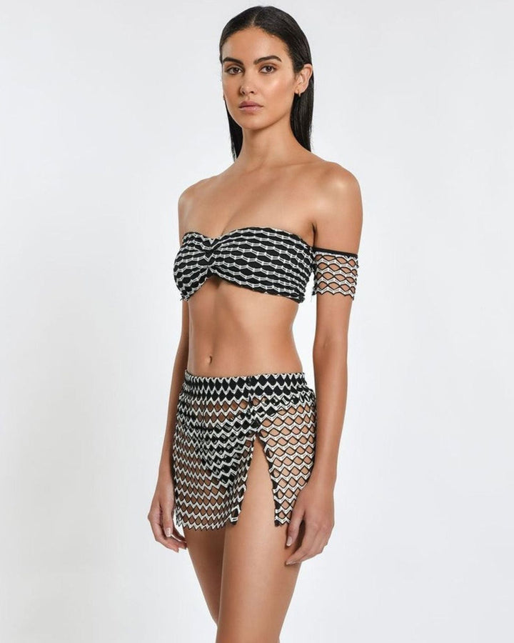 Domino Day Zuri Mini Skirt-Peixoto Swimwear-Gone Bananas Beachwear