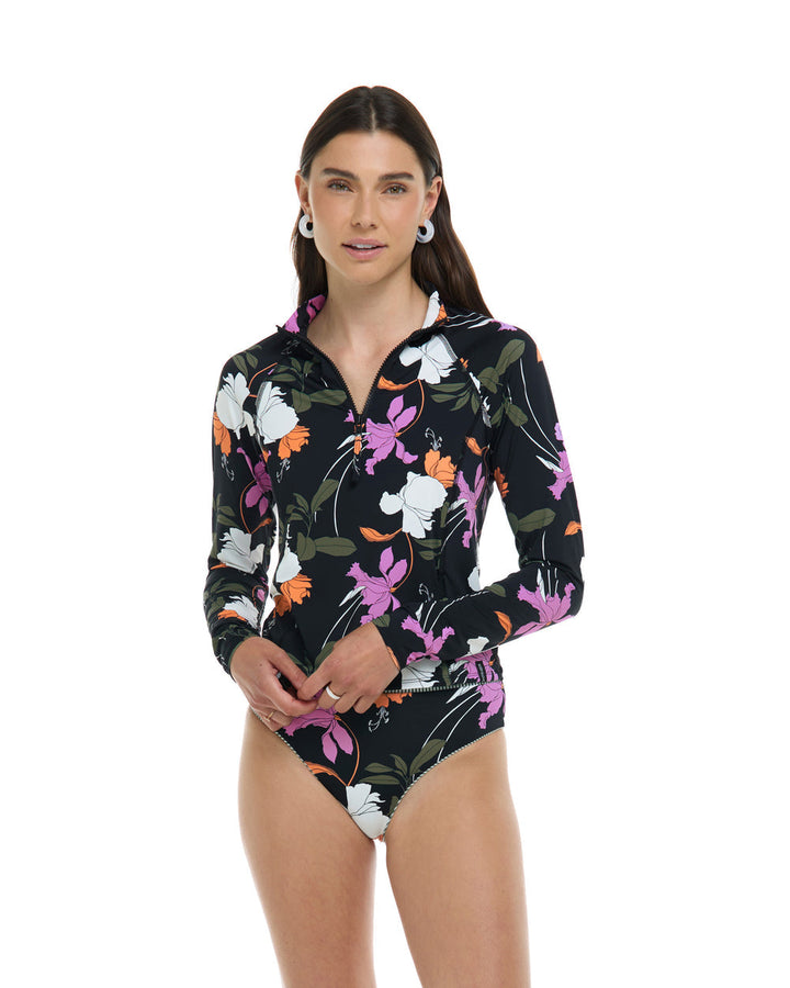 Dreamy Black Jaelynn Rashguard-Body Glove-Gone Bananas Beachwear