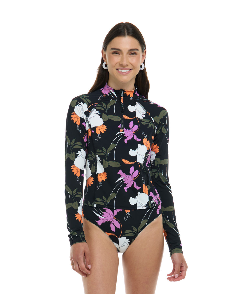 Dreamy Black Jaelynn Rashguard-Body Glove-Gone Bananas Beachwear