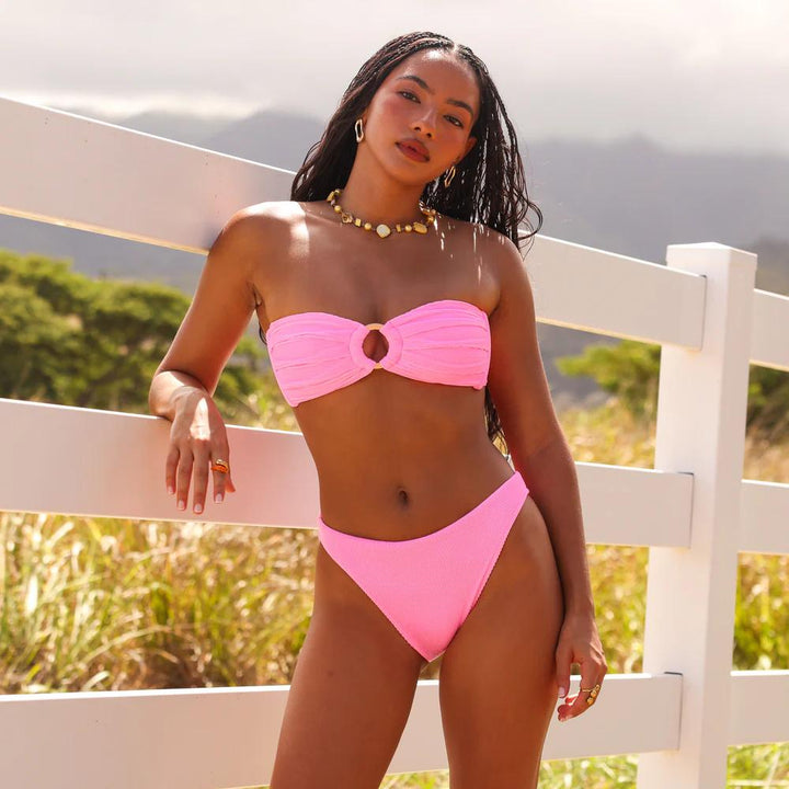 Fairy Floss Strapless Bandeau Bikini Top-Kulani Kinis-Gone Bananas Beachwear