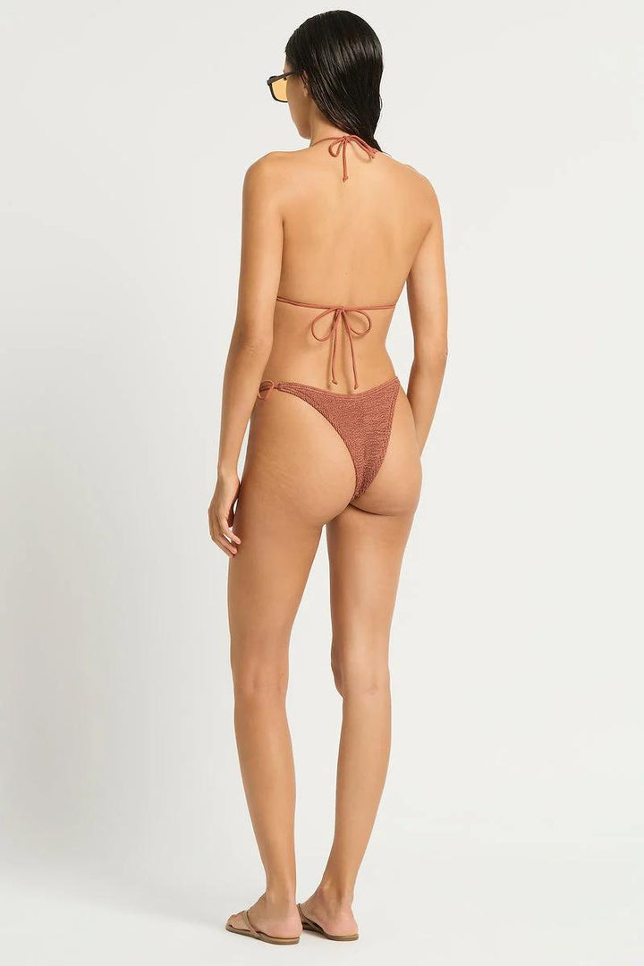 Fawn Shimmer Ring Tie Side Vista Brief Bottom-BOUND by Bond-Eye-Gone Bananas Beachwear