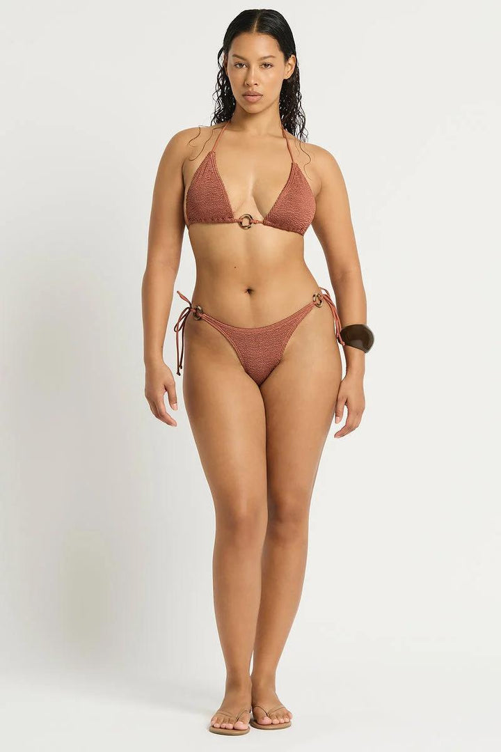Fawn Shimmer Ring Tie Side Vista Brief Bottom-BOUND by Bond-Eye-Gone Bananas Beachwear