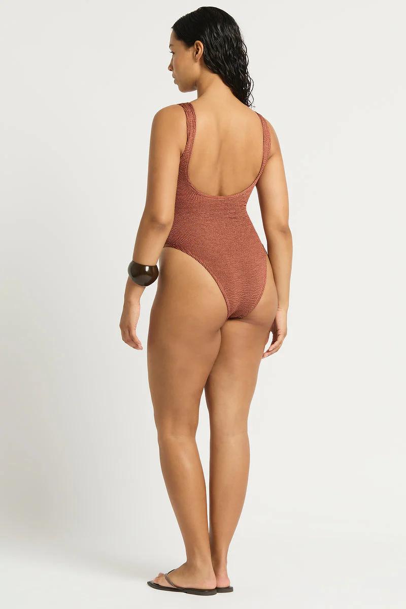 Fawn Shimmer The Madison One Piece-BOUND by Bond-Eye-Gone Bananas Beachwear