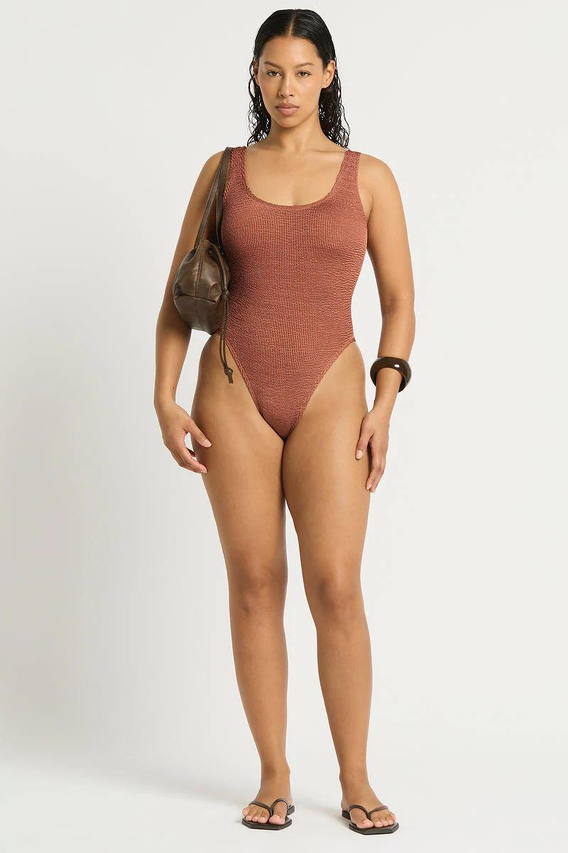 Fawn Shimmer The Madison One Piece-BOUND by Bond-Eye-Gone Bananas Beachwear