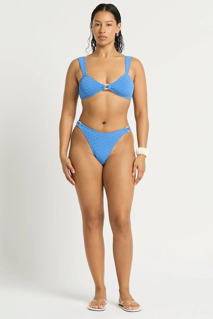 French Blue Diamond Jacquard The Ring Scene Bottom-BOUND by Bond-Eye-Gone Bananas Beachwear