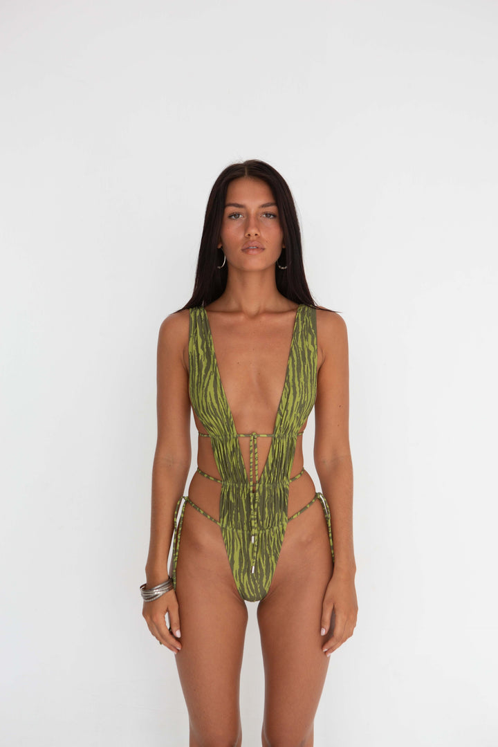 Ganja Heart of Gold Skimpy One Piece-Indah-Gone Bananas Beachwear