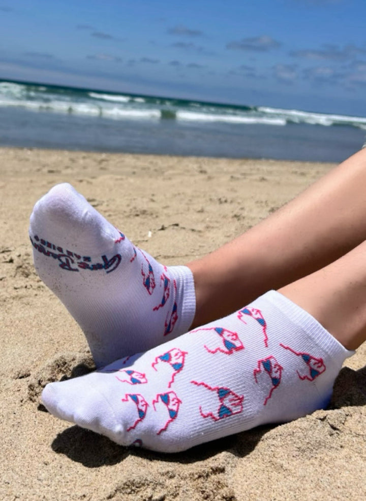 Gone Bananas Beachwear Full Foot Socks-GBB-Gone Bananas Beachwear