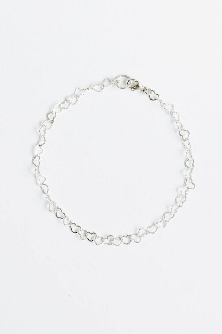 Heart Chain Bracelet-B Sayre-Gone Bananas Beachwear