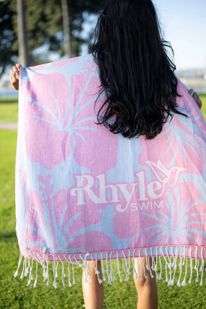 Hibiscus Rhyle Towel-Rhyle Swim-Gone Bananas Beachwear