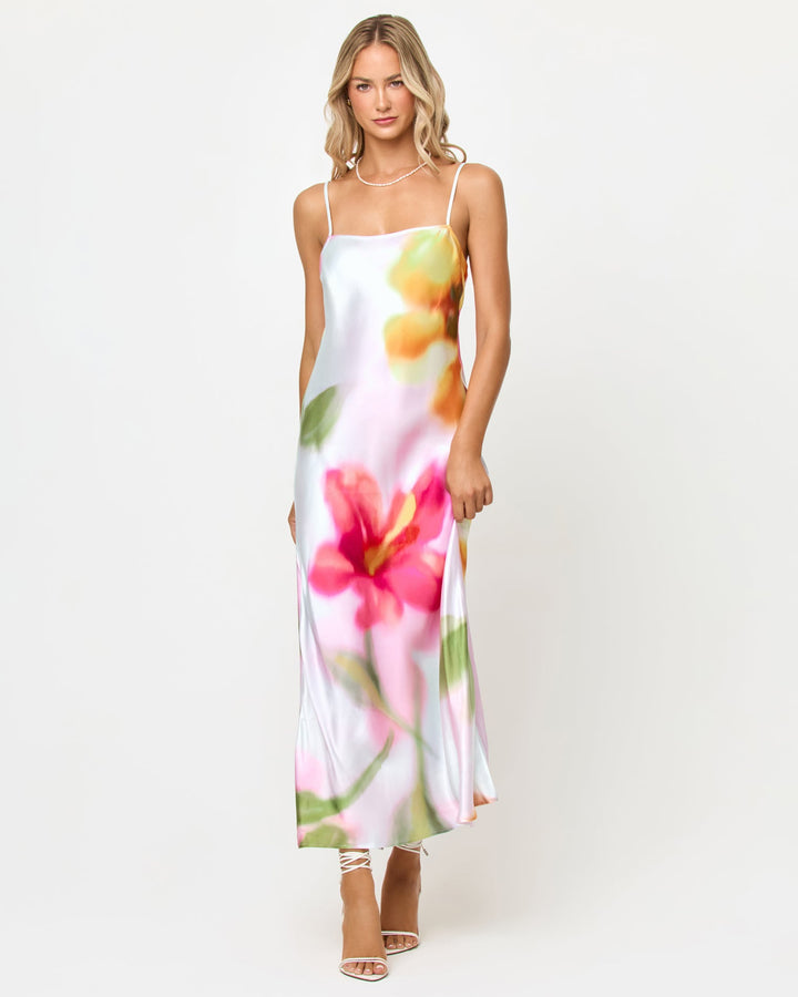 Hibiscus and Plumeria Oh My Gabby Maxi Dress-LSpace-Gone Bananas Beachwear