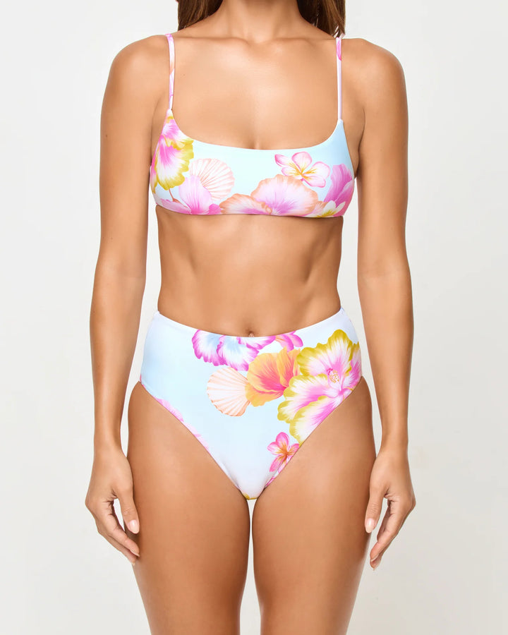 Hibiscus and Plumerias Oh My Presley Top-LSpace-Gone Bananas Beachwear