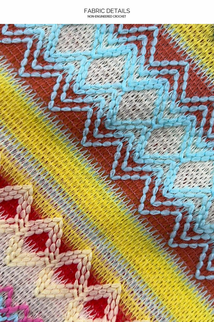 High Noon Heat Multicolor Moderated Bottom-Luli Fama-Gone Bananas Beachwear