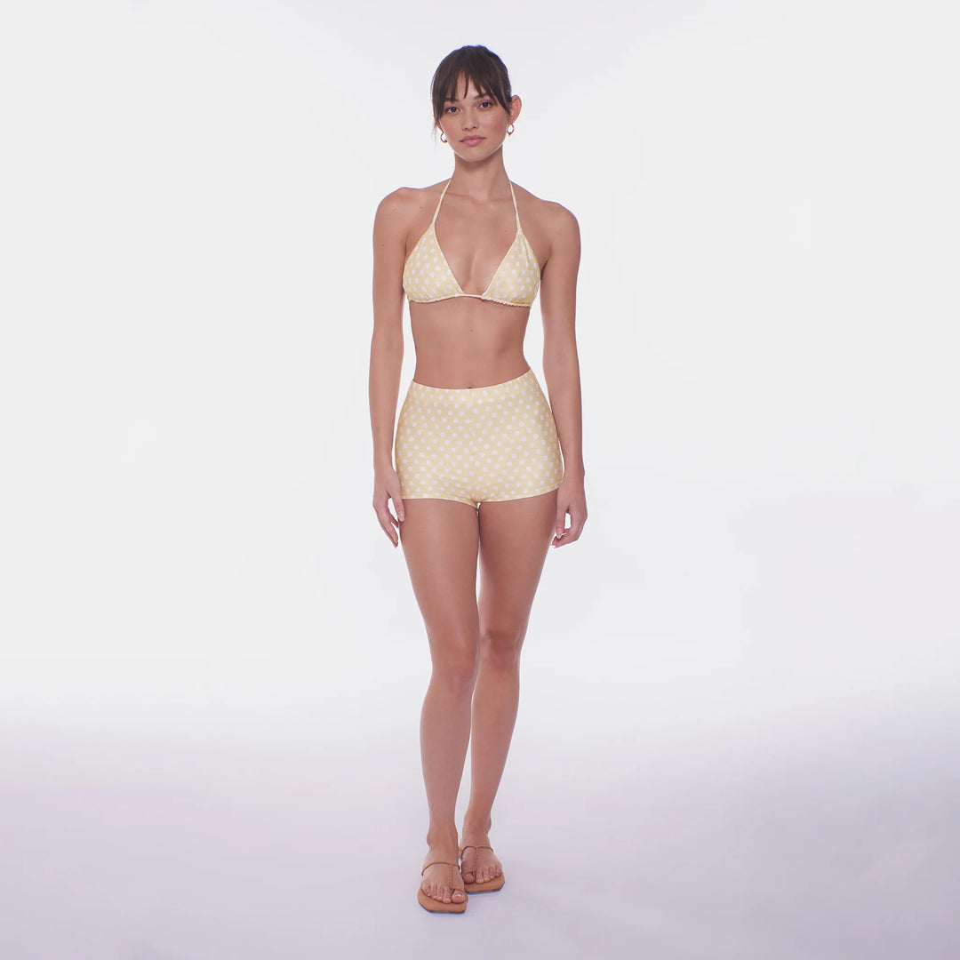 Honeycomb Polka Dots Top-Peixoto Swimwear-Gone Bananas Beachwear