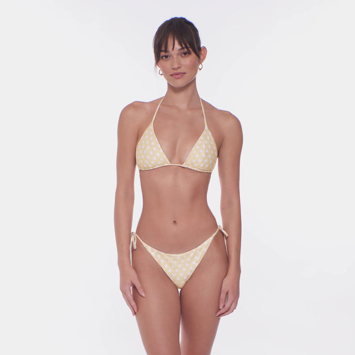 Honeycomb Polka Dots Top-Peixoto Swimwear-Gone Bananas Beachwear