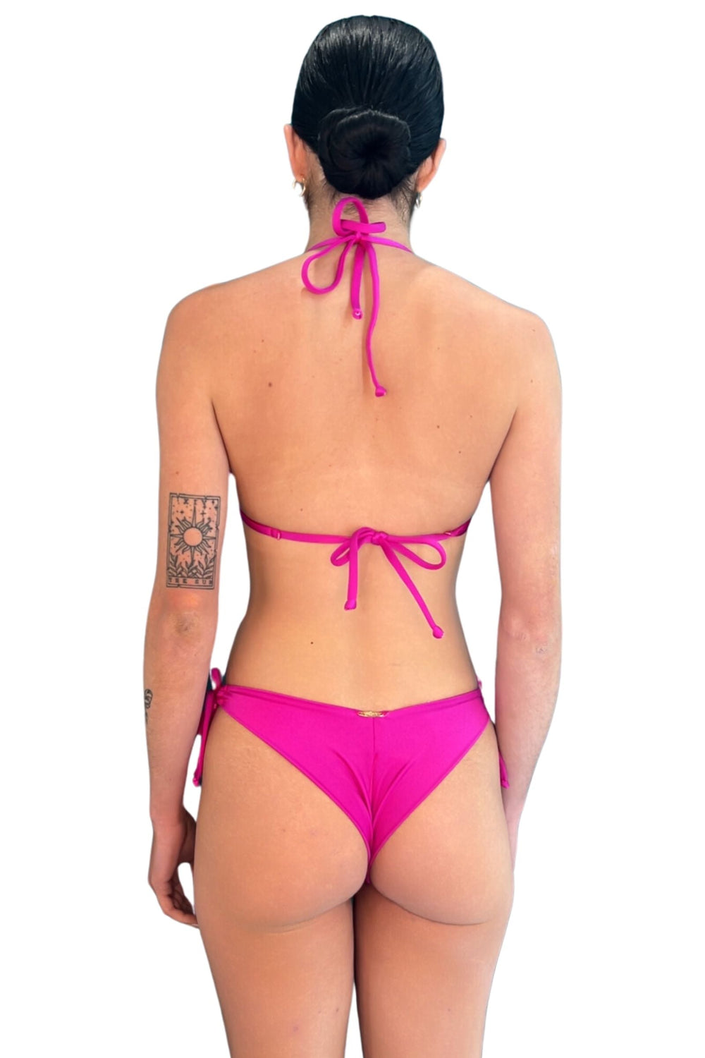 Hot Pink Lu Bikini Top-CorpoBonito by Andreia-Gone Bananas Beachwear