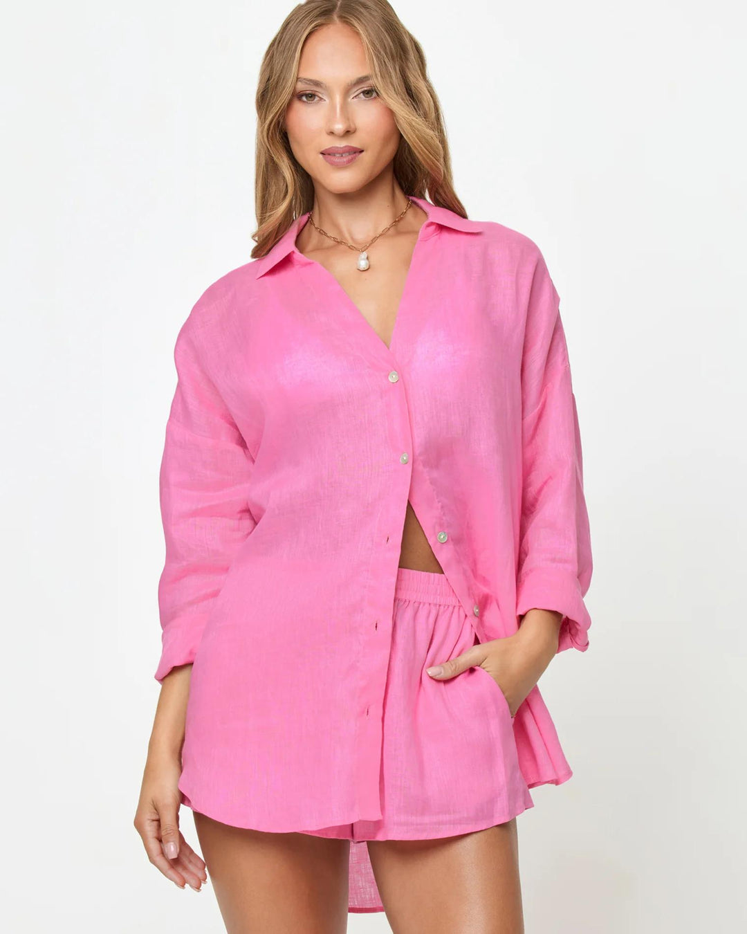Hottest Pink Rio Tunic-LSpace-Gone Bananas Beachwear