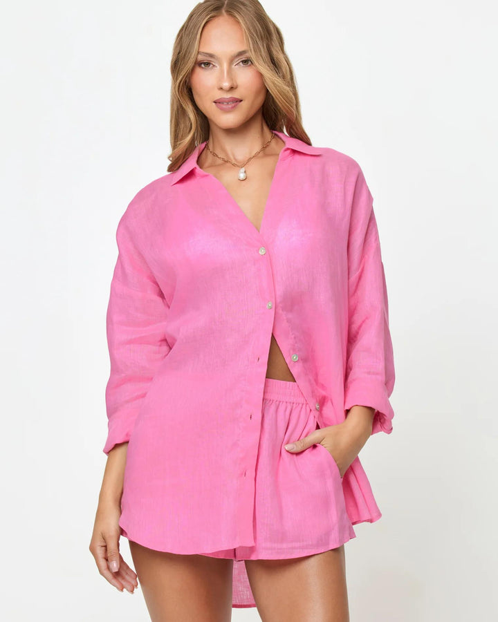 Hottest Pink Rio Tunic-LSpace-Gone Bananas Beachwear