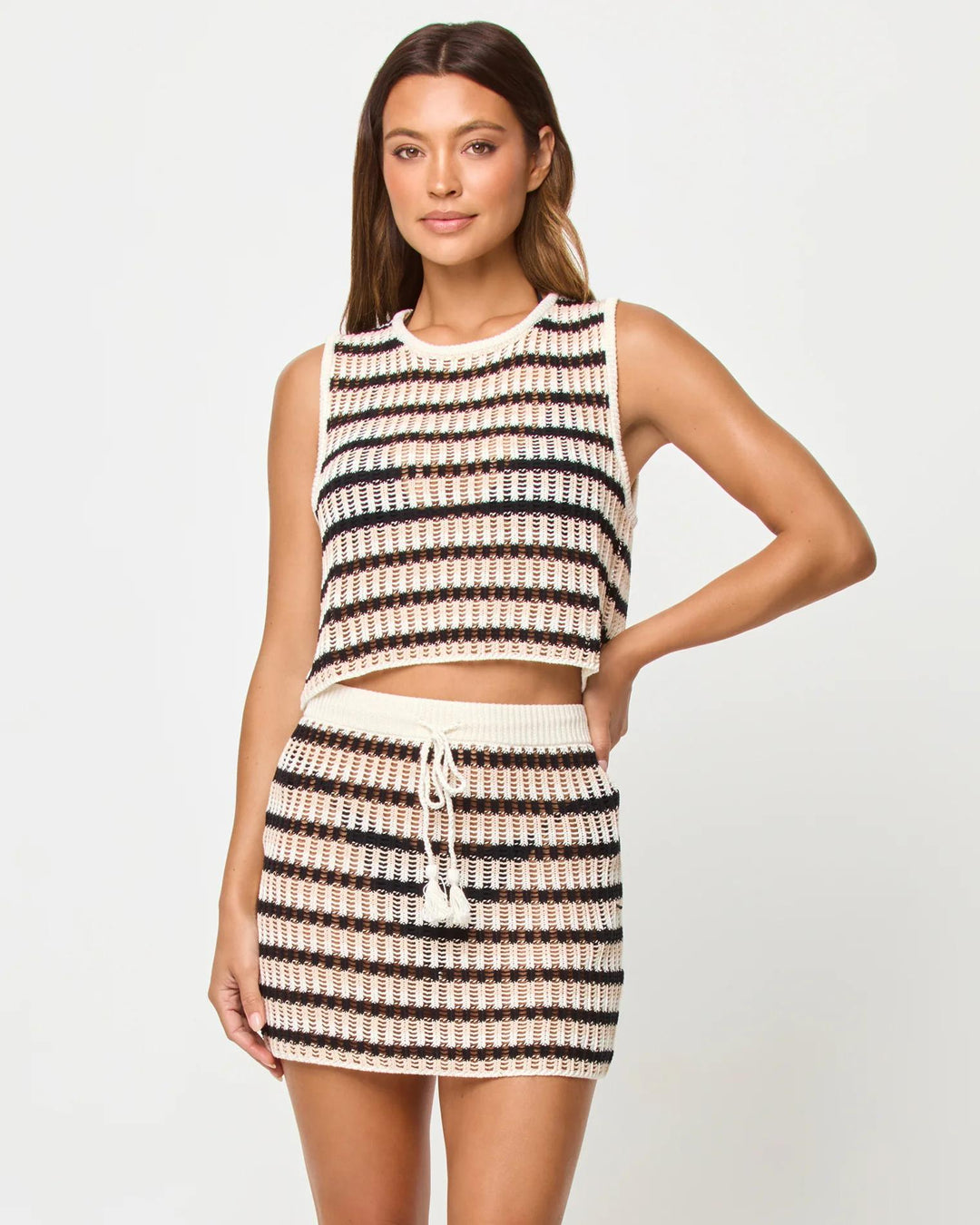 Isle Stripe Sander Top-LSpace-Gone Bananas Beachwear