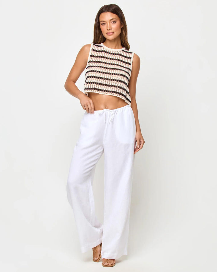 Isle Stripe Sander Top-LSpace-Gone Bananas Beachwear