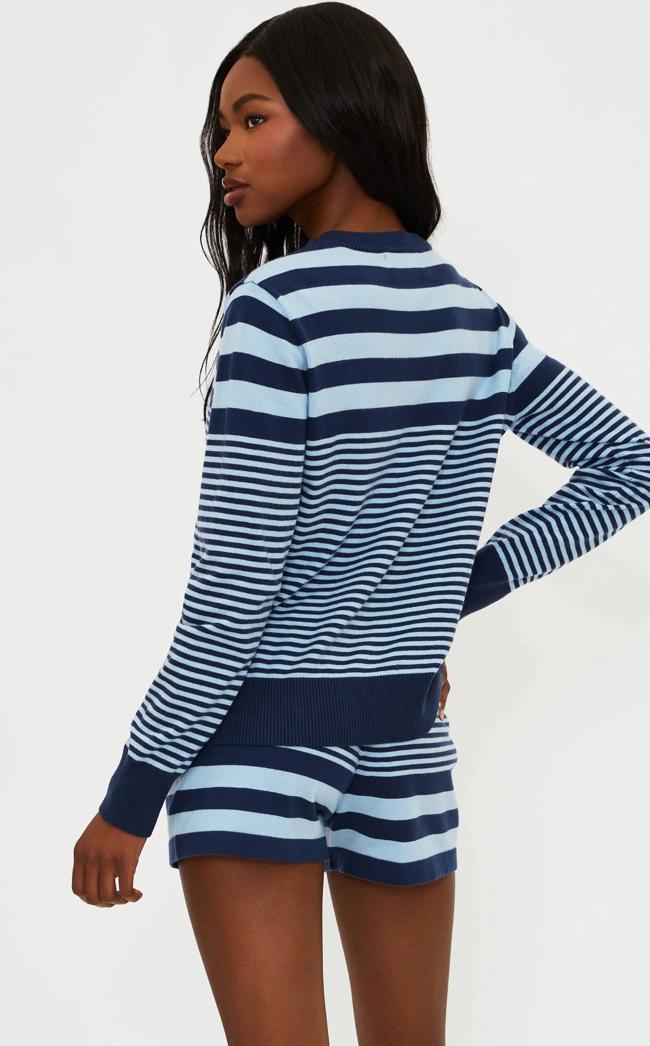 Ivy Stripe Jolene Sweater-Beach Riot-Gone Bananas Beachwear