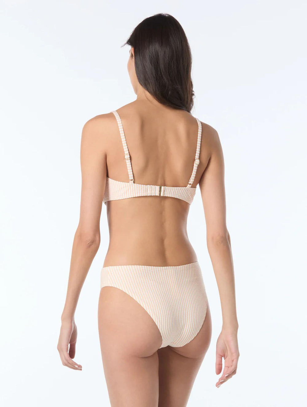 Light Cantaloupe Seamed Underwire Bra Top-Kate Spade-Gone Bananas Beachwear